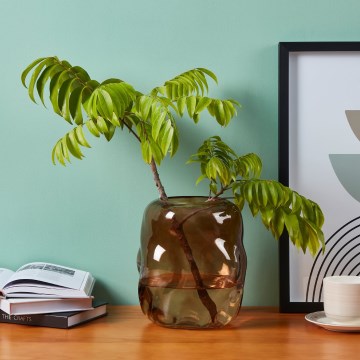 Eglo 421238 - Klaasvaas MAROSAVA 23x20 cm pruun/suitsune