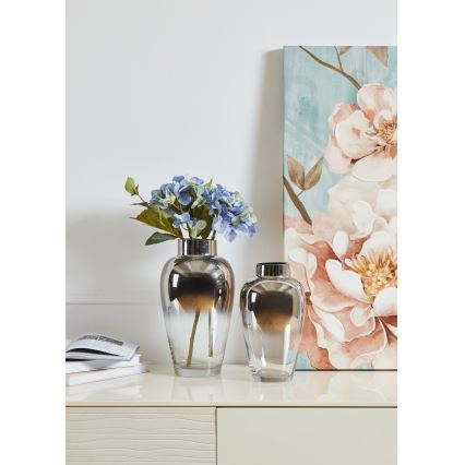 Eglo 421359 - Klaasvaas KENYASI 27x15,5 cm läikiv kroom