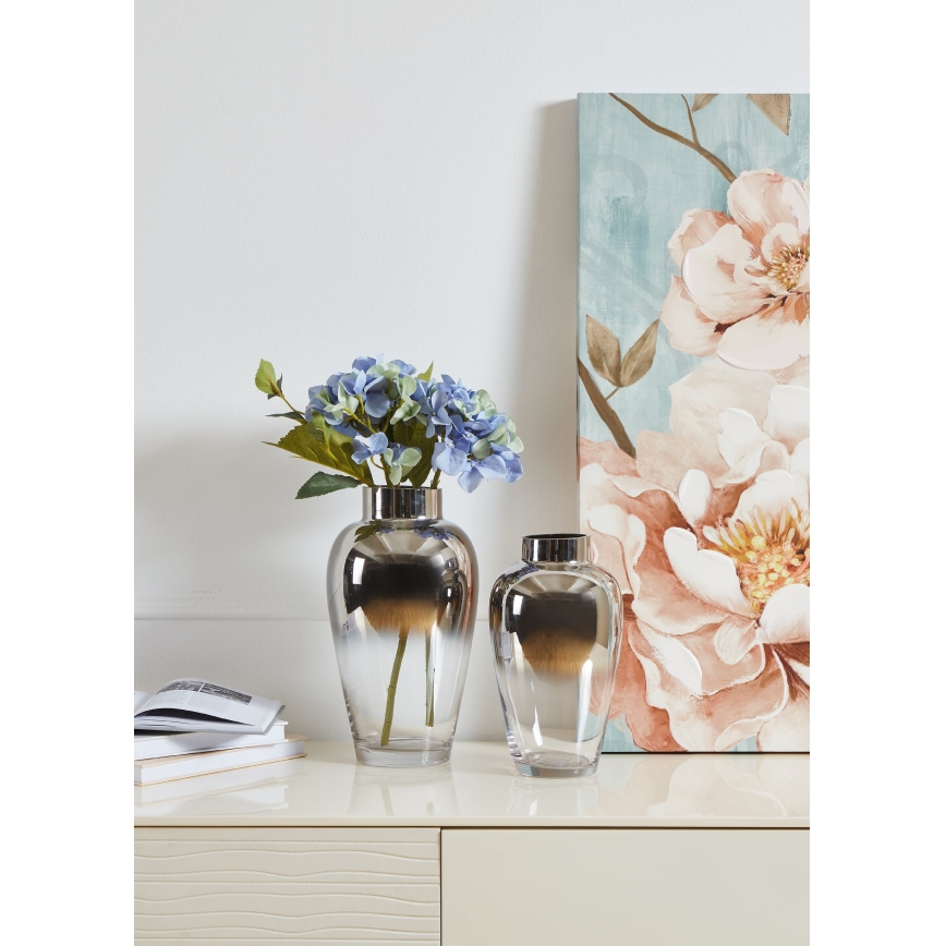 Eglo 421359 - Klaasvaas KENYASI 27x15,5 cm läikiv kroom