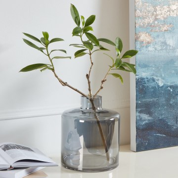 Eglo 421385 - Klaasvaas NABAS 24,5x21 cm must/suitsuhall