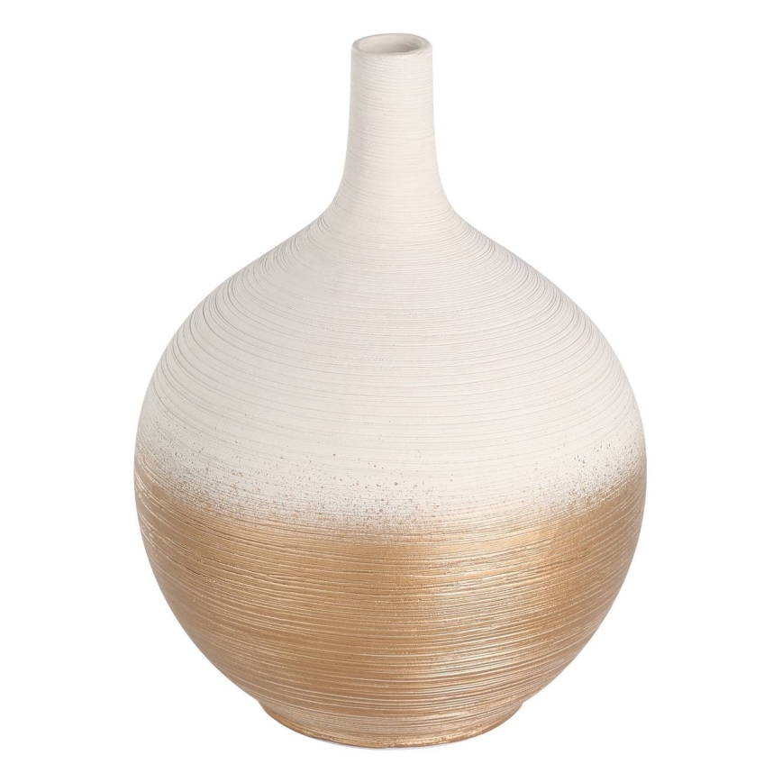Eglo - Keraamiline vaas 22x16 cm valge/kuldne