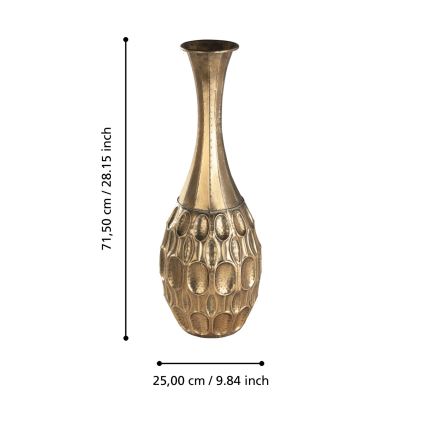 Eglo 421633 - Kuldne metallvaas LENGGENG 71,5x25 cm