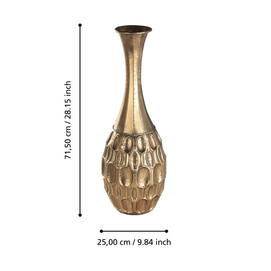 Eglo 421633 - Kuldne metallvaas LENGGENG 71,5x25 cm