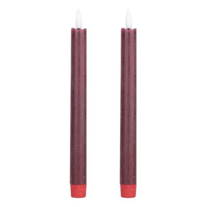 Eglo - KOMPLEKT 2X LED Küünal LED/1xAAA 24,5 cm punane