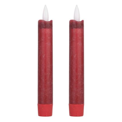 Eglo - KOMPLEKT 2X LED Küünal LED/1xAAA 15 cm punane