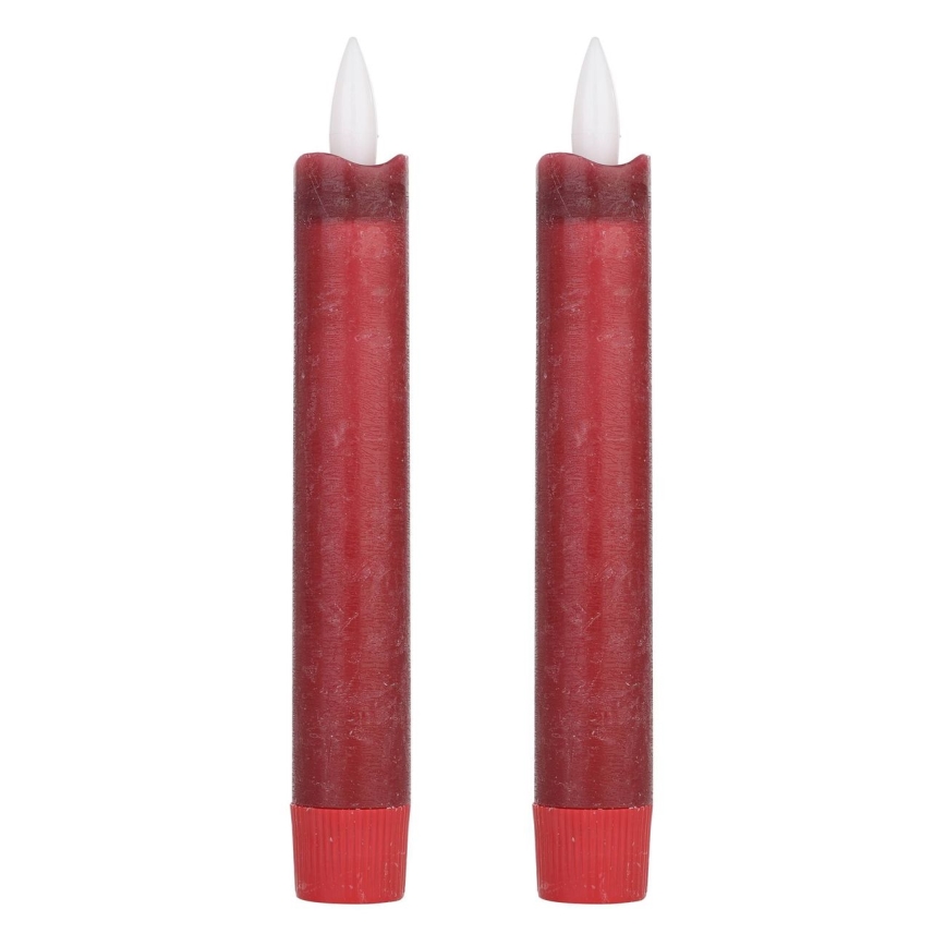 Eglo - KOMPLEKT 2X LED Küünal LED/1xAAA 15 cm punane