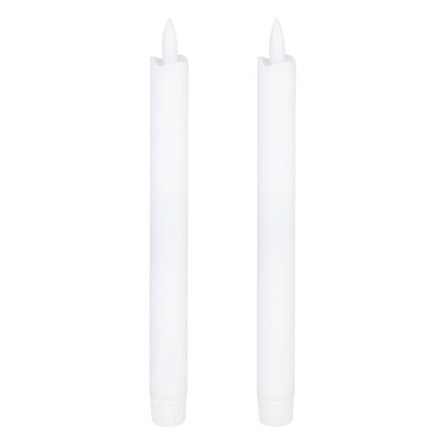 Eglo - KOMPLEKT 2X LED Küünal LED/1xAAA 24,5 cm valge