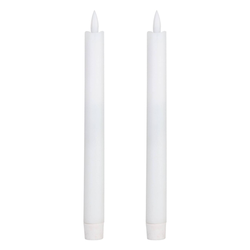 Eglo - KOMPLEKT 2X LED Küünal LED/1xAAA 24,5 cm valge