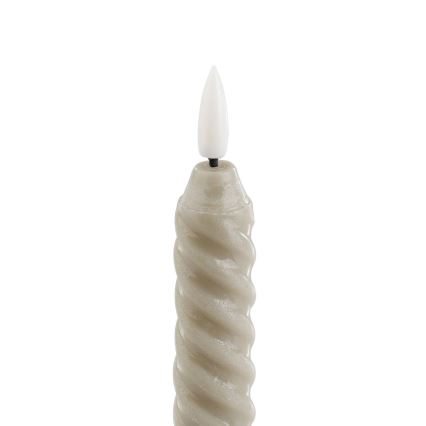 Eglo - KOMPLEKT 2X LED Küünal LED/1xAAA 24,5 cm beež