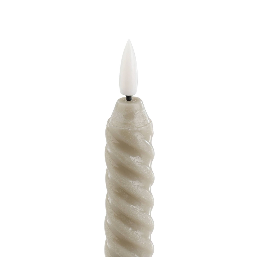 Eglo - KOMPLEKT 2X LED Küünal LED/1xAAA 24,5 cm beež