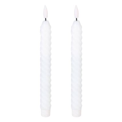 Eglo - KOMPLEKT 2X LED Küünal LED/1xAAA 25 cm valge