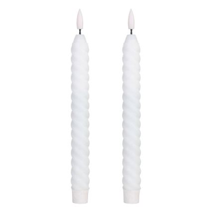 Eglo - KOMPLEKT 2X LED Küünal LED/1xAAA 25 cm valge