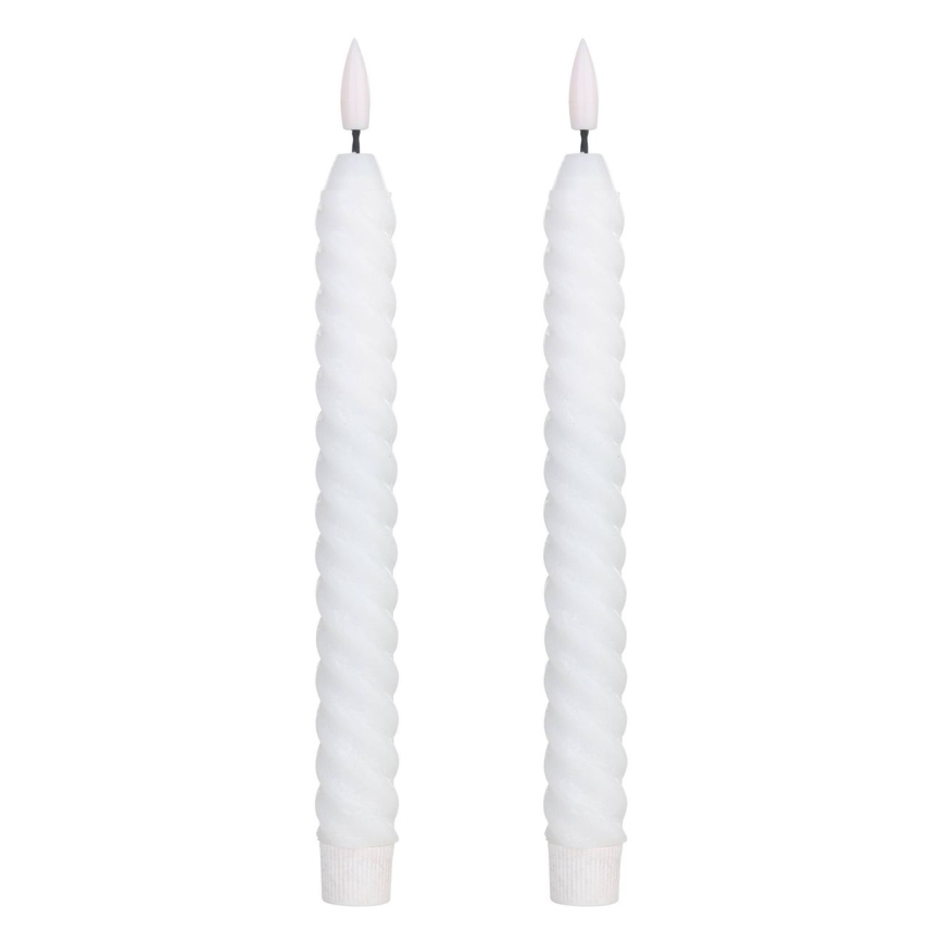 Eglo - KOMPLEKT 2X LED Küünal LED/1xAAA 25 cm valge