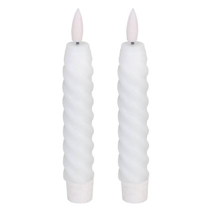 Eglo - KOMPLEKT 2X LED Küünal LED/1xAAA 15 cm valge
