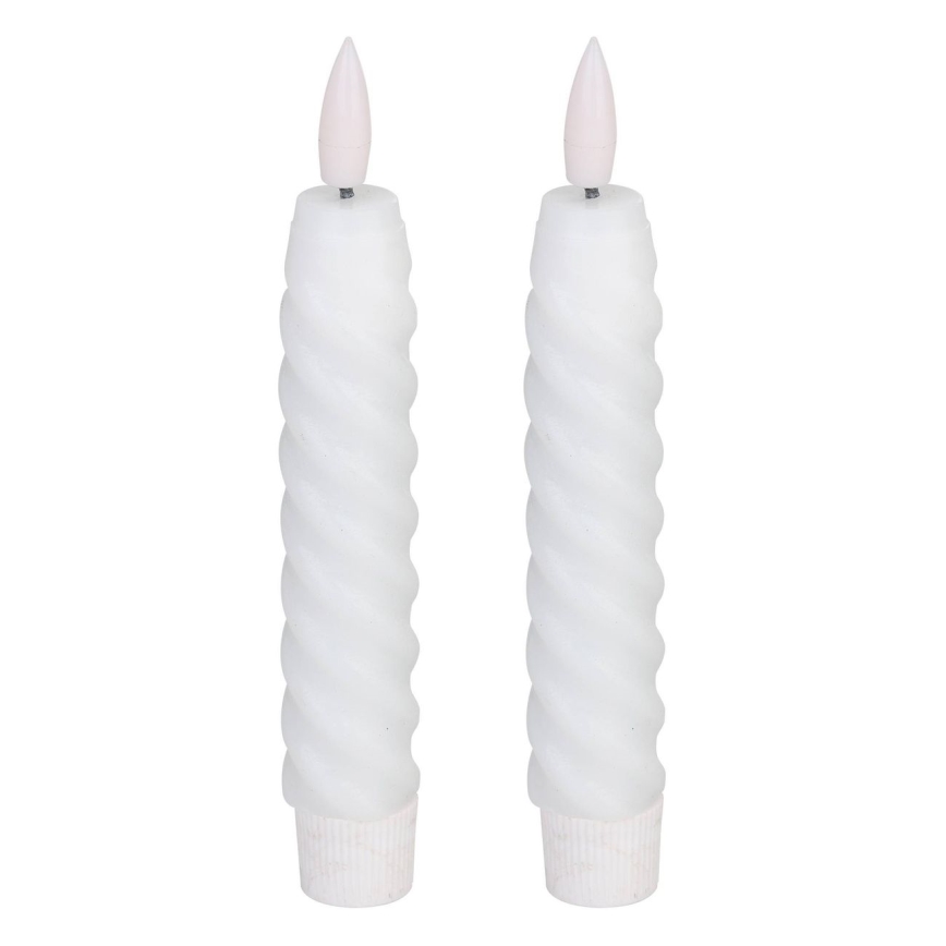 Eglo - KOMPLEKT 2X LED Küünal LED/1xAAA 15 cm valge