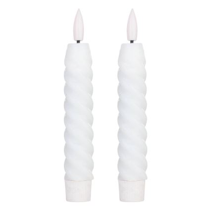 Eglo - KOMPLEKT 2X LED Küünal LED/1xAAA 15 cm valge