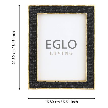 Eglo - Pildiraam 13x18 cm must/kuldne