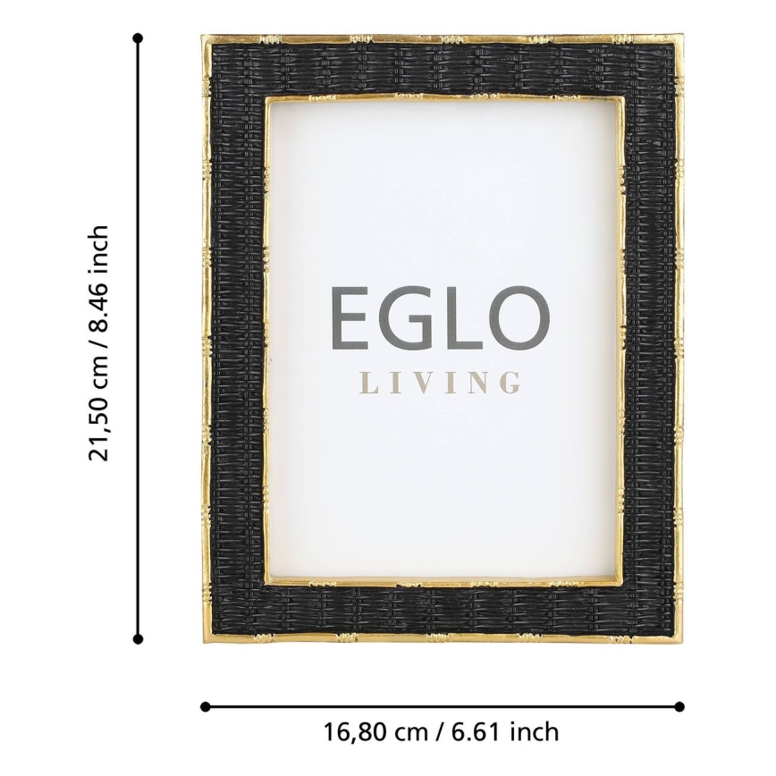 Eglo - Pildiraam 13x18 cm must/kuldne