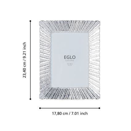 Eglo 423221 - Fotoraam BUGRINO 13x18 cm hõbedane