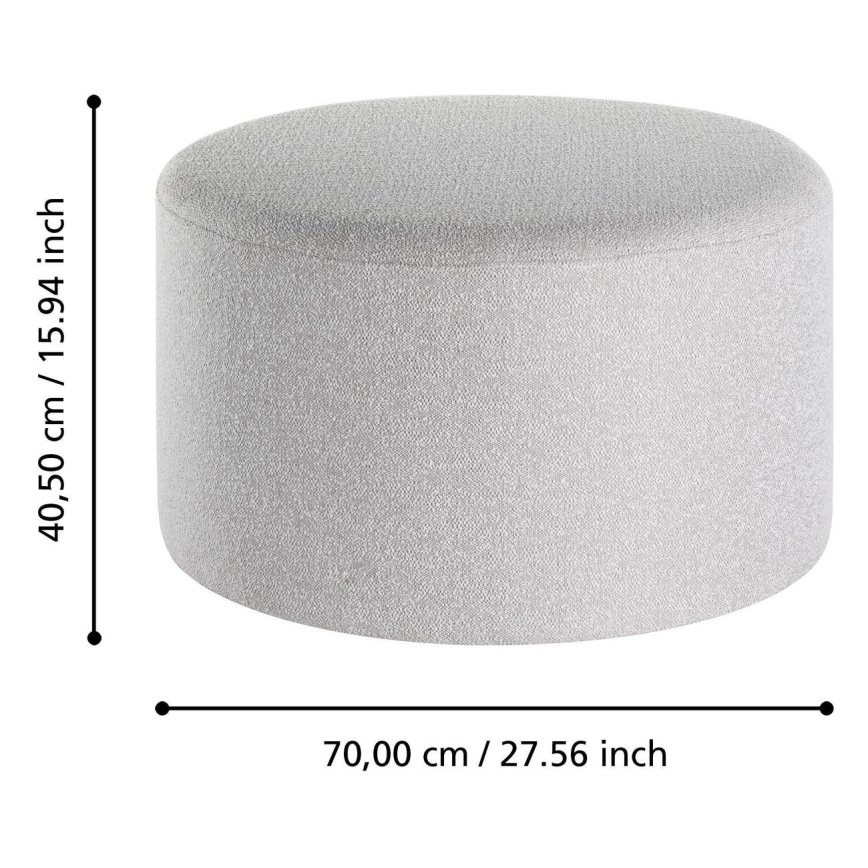 Eglo - KOMPLEKT 2x Taburet d. 45,5/70 cm hall