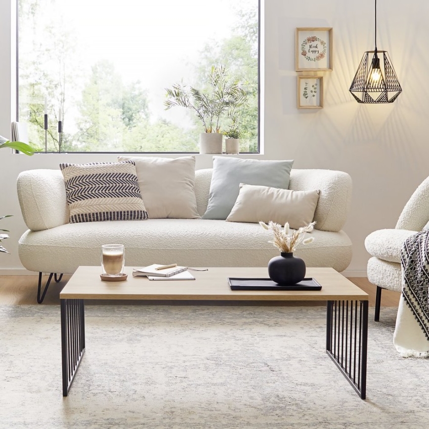 Eglo 424801 - AUKSIDE kohvilaud 53,5x100 cm pruun/must