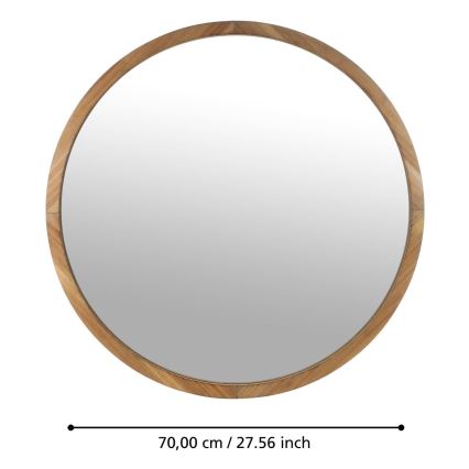 Eglo - Seinapeegel d. 70 cm pruun