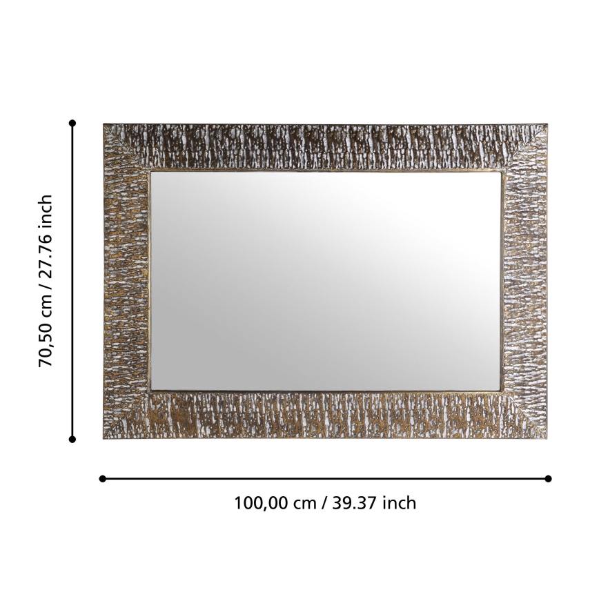 Eglo 425076 - Seinapeegel TOAMASINA 100x70,5 cm pronksviimistlusega