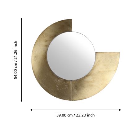 Eglo 425078 - Seinapeegel TOAMASINA 54x59 cm kuldne