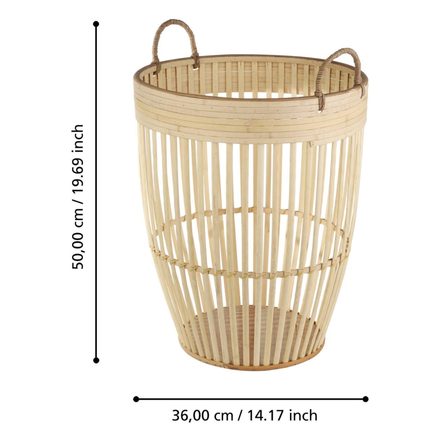 Eglo - Dekoratiivne korv 50x36 cm beež