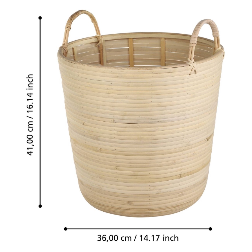 Eglo - Dekoratiivne korv 41x36 cm beež
