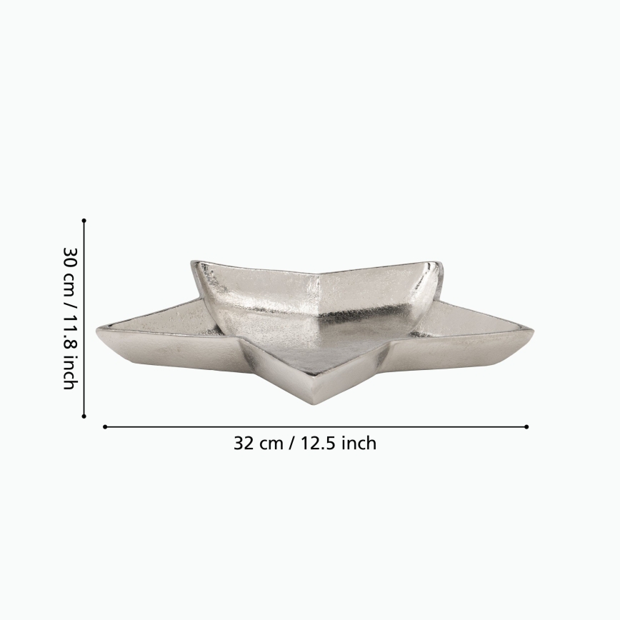 Eglo 427425 - AMBOLOSY dekoratiivne kandik, 30x32 cm, hõbedane