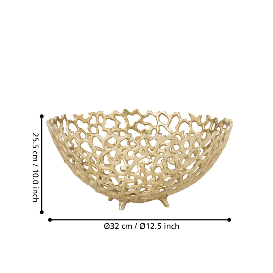 Eglo 427497 - Dekoratiivkauss KIMITSU Ø 32 cm kuldne