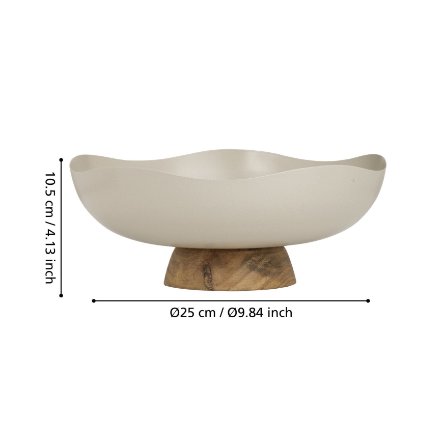 Eglo - Dekoratiivne kandik d. 25 cm beež