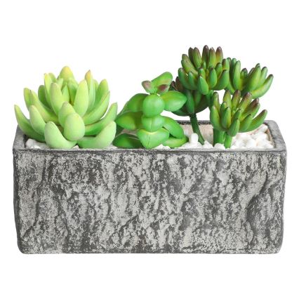 Eglo - Kunstlill lillepotiga 14,5x17,8 cm sukulent