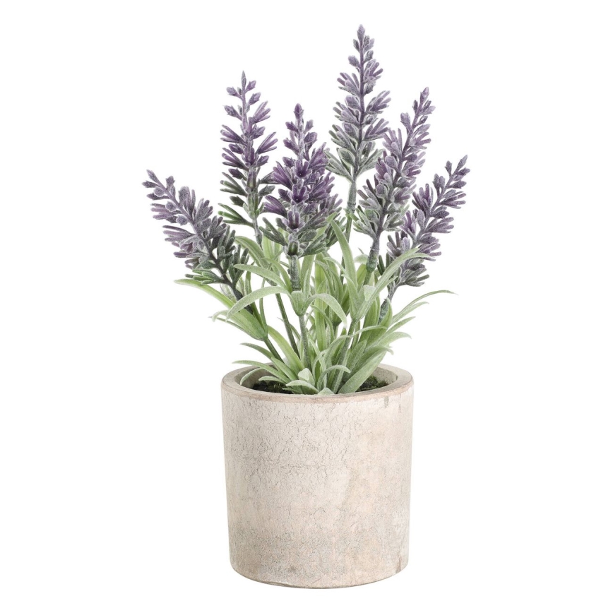 Eglo - Kunstlill lillepotiga 22x8 cm lavendel