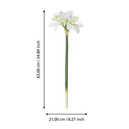 Eglo - Kunstlill 63 cm valge