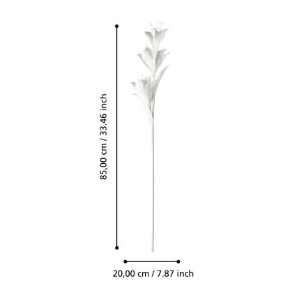 Eglo - Kunstlill 85 cm valge