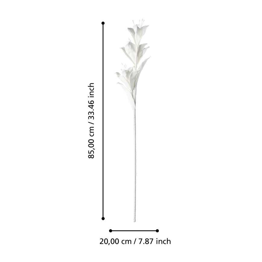 Eglo - Kunstlill 85 cm valge