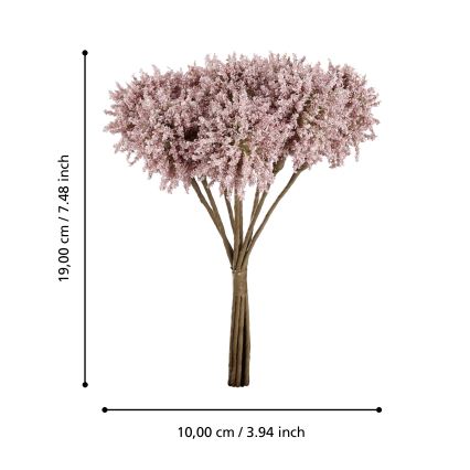 Eglo - Kunstlill 19 cm roosa