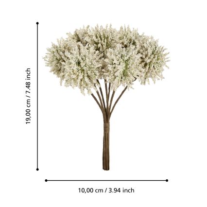 Eglo - Kunstlill 19 cm kollane
