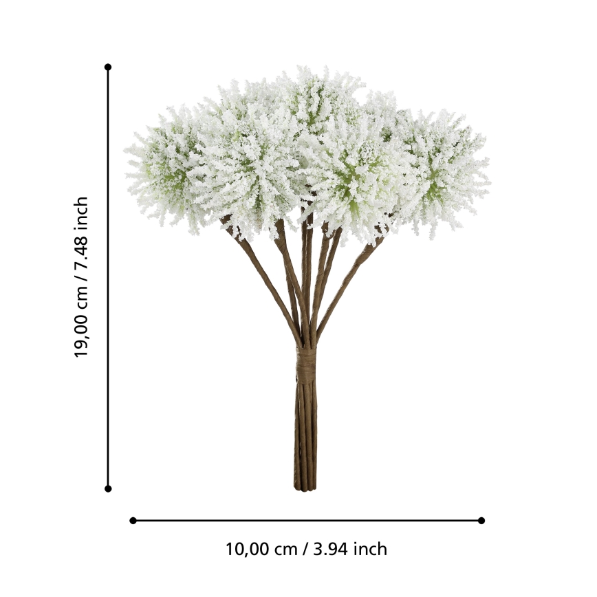 Eglo - Kunstlill 19 cm valge