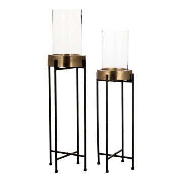 Eglo 428257 - KOMPLEKT 2x küünlajalg IBUSUKI kuldne/must