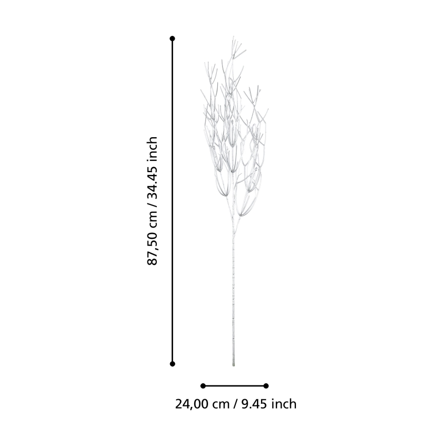 Eglo - Kunstlill 87,5 cm hõbedane