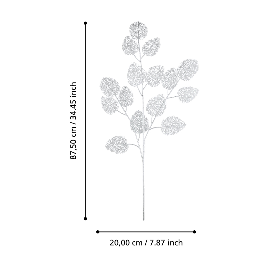 Eglo - Kunstlill 87,5 cm hõbedane
