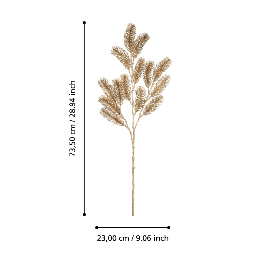 Eglo - Jõuluteemaline kunstoks 73,5 cm kuldne