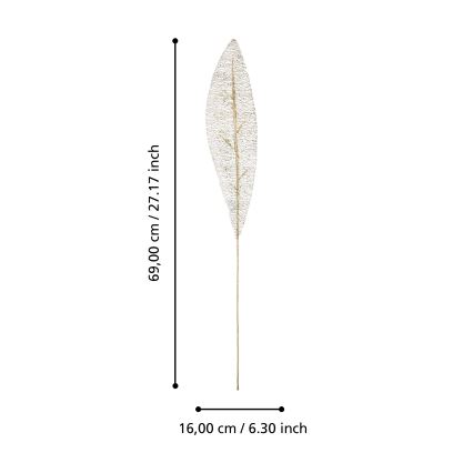 Eglo - Kunstlill 69 cm hõbedane