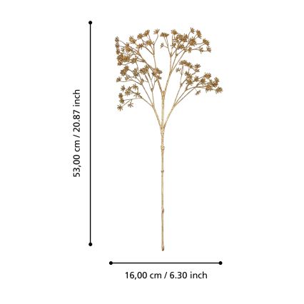 Eglo - Kunstlill 53 cm kuldne