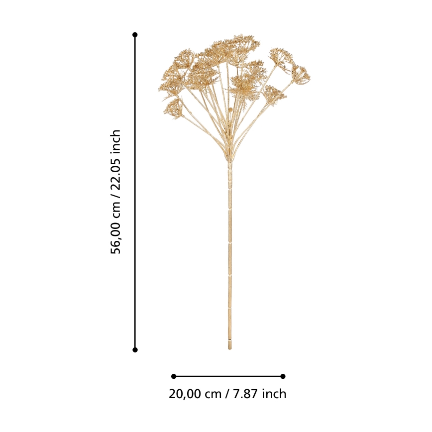 Eglo - Kunstlill 56 cm kuldne