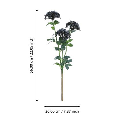 Eglo - Kunstlill 56 cm sinine/roheline