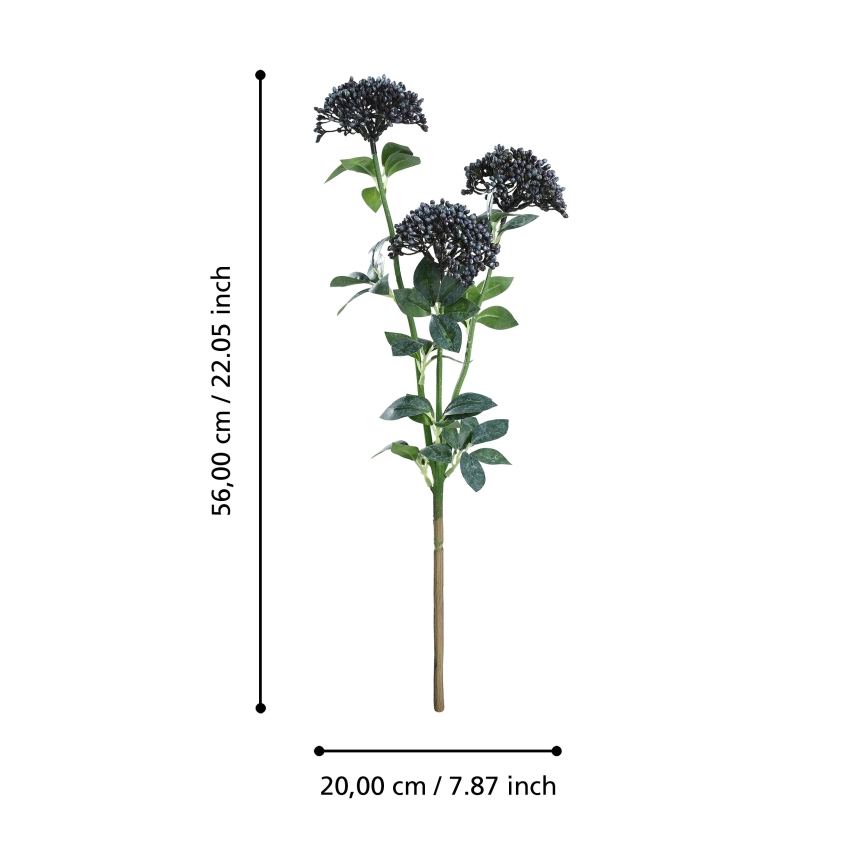 Eglo - Kunstlill 56 cm sinine/roheline